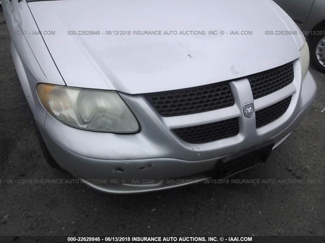 2D4GP44363R149905 - 2003 DODGE GRAND CARAVAN SPORT SILVER photo 6