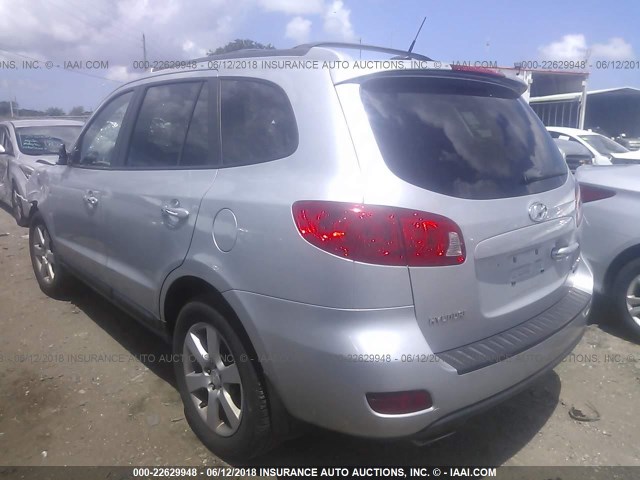 5NMSH73E69H281817 - 2009 HYUNDAI SANTA FE SE/LIMITED SILVER photo 3