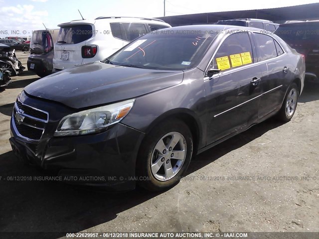 1G11B5SA6DF217825 - 2013 CHEVROLET MALIBU LS GRAY photo 2