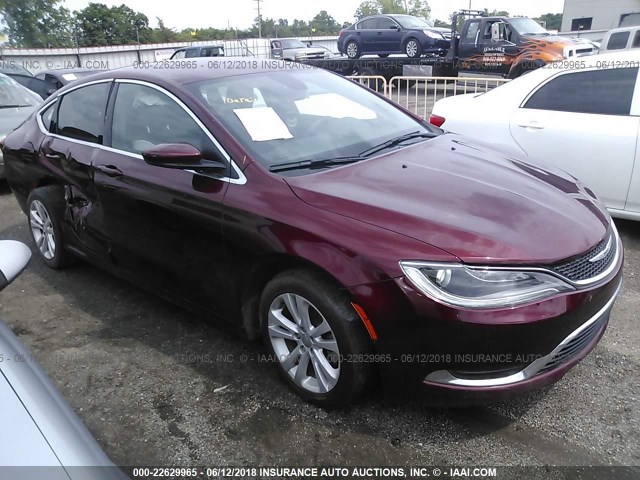 1C3CCCAB0GN152254 - 2016 CHRYSLER 200 LIMITED MAROON photo 1