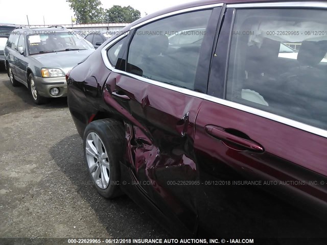 1C3CCCAB0GN152254 - 2016 CHRYSLER 200 LIMITED MAROON photo 6