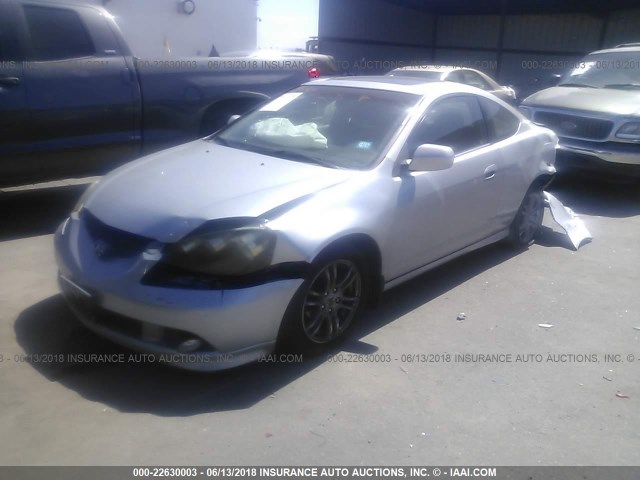 JH4DC54805S017543 - 2005 ACURA RSX SILVER photo 2