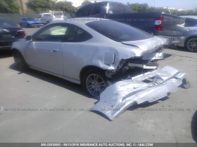 JH4DC54805S017543 - 2005 ACURA RSX SILVER photo 3