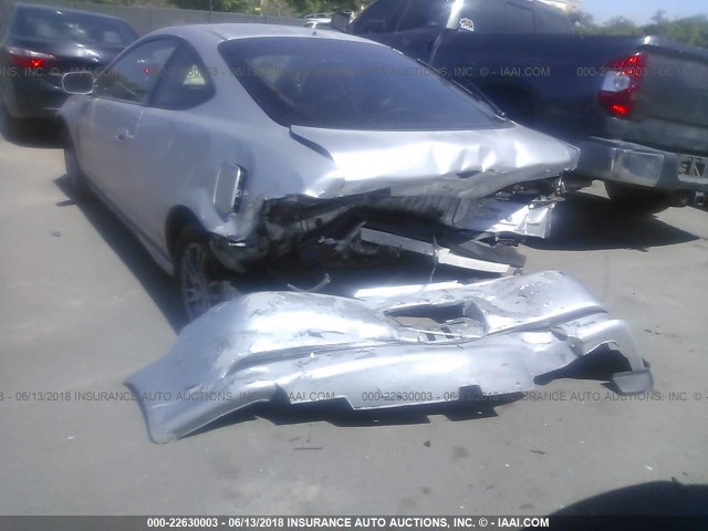 JH4DC54805S017543 - 2005 ACURA RSX SILVER photo 6