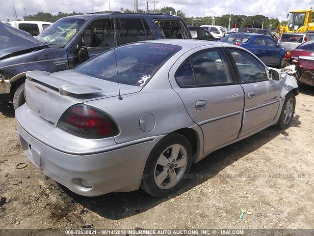 1G2NW52EXYC564845 - 2000 PONTIAC GRAND AM GT GRAY photo 4