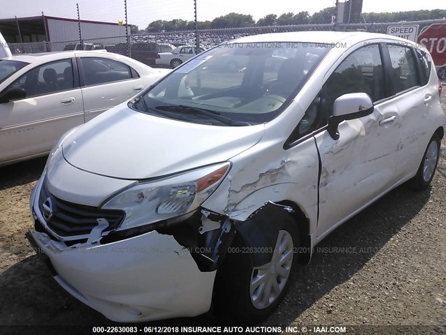 3N1CE2CP8EL361850 - 2014 NISSAN VERSA NOTE S/S PLUS/SV/SL WHITE photo 6