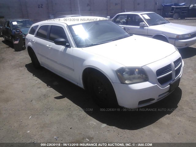 2D4FV47T06H416639 - 2006 DODGE MAGNUM SE WHITE photo 1