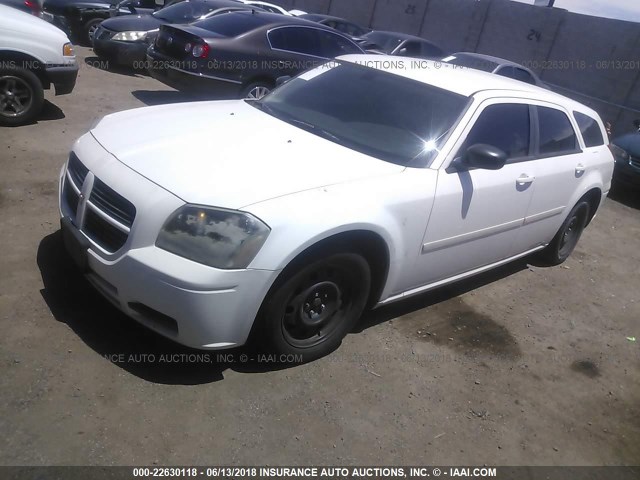 2D4FV47T06H416639 - 2006 DODGE MAGNUM SE WHITE photo 2