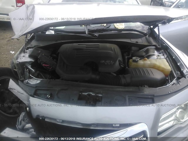 2C3CCAAG1EH335751 - 2014 CHRYSLER 300 SILVER photo 10