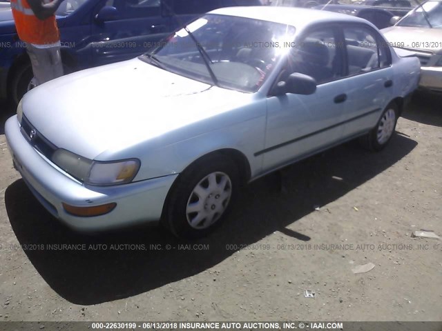 1NXAE09B7SZ335287 - 1995 TOYOTA COROLLA LE/DX ღია ლურჯი ფოტო 2