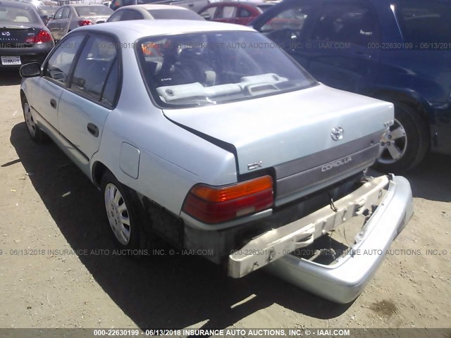 1NXAE09B7SZ335287 - 1995 TOYOTA COROLLA LE/DX ღია ლურჯი ფოტო 3