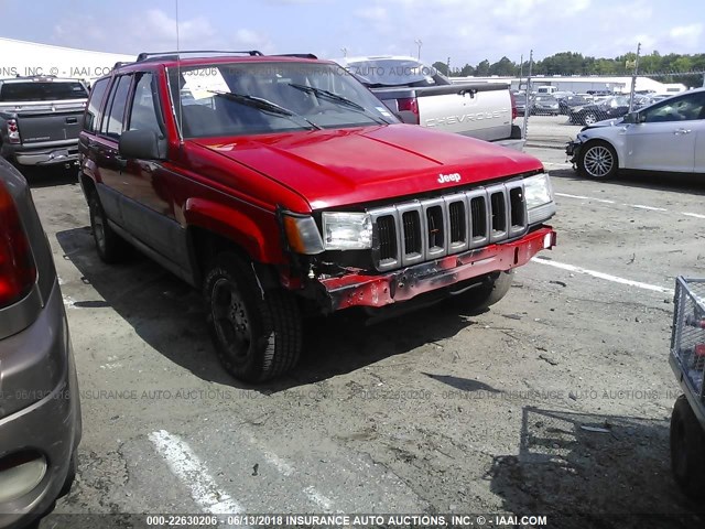 1J4GZ58S8VC584655 - 1997 JEEP GRAND CHEROKEE LAREDO/TSI RED photo 1