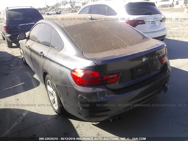 WBA4A9C5XFGL85624 - 2015 BMW 428 I/GRAN COUPE/SULEV GRAY photo 3