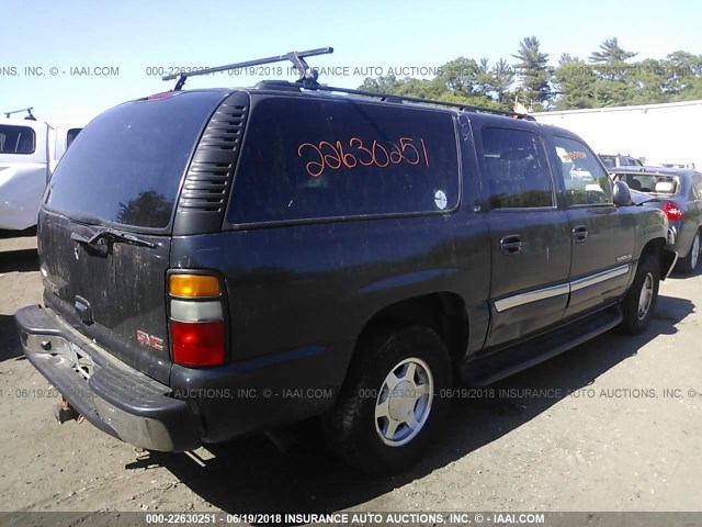 1GKFK16T34J203142 - 2004 GMC YUKON XL K1500 GRAY photo 4