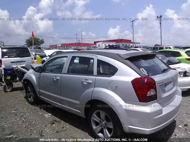 1B3CB4HA9AD534895 - 2010 DODGE CALIBER SXT SILVER photo 3