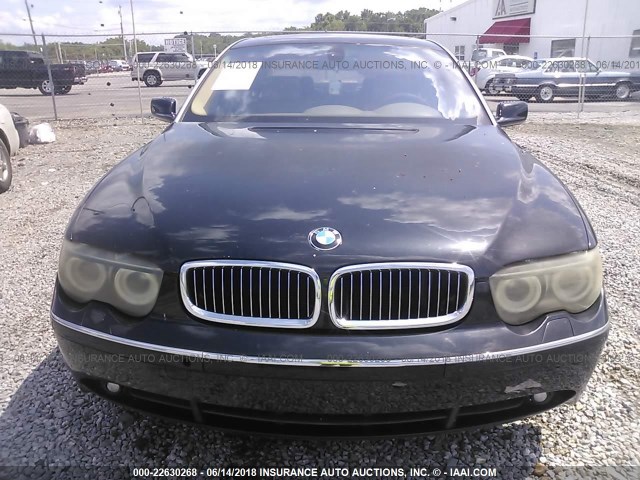 WBAGN63504DS54197 - 2004 BMW 745 LI BLACK photo 6