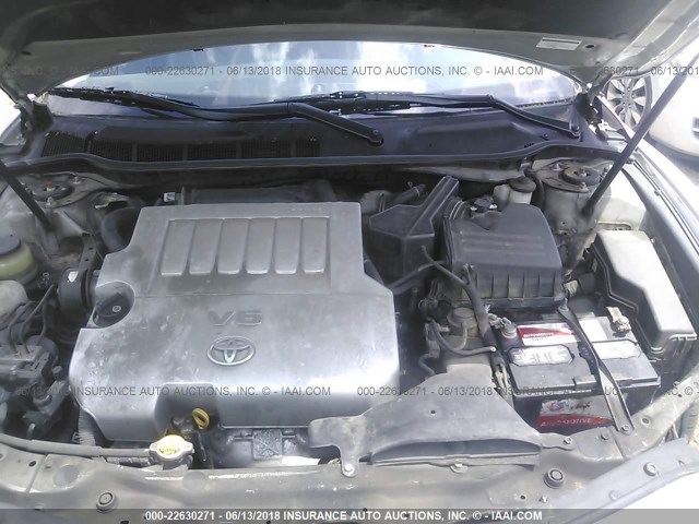 4T1BK46KX7U540019 - 2007 TOYOTA CAMRY NEW GENERAT LE/XLE/SE SILVER photo 10