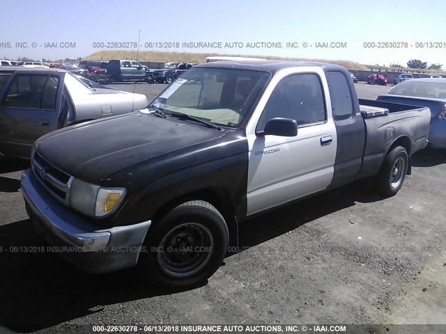 4TAVL52N0WZ011129 - 1998 TOYOTA TACOMA XTRACAB BLACK photo 2