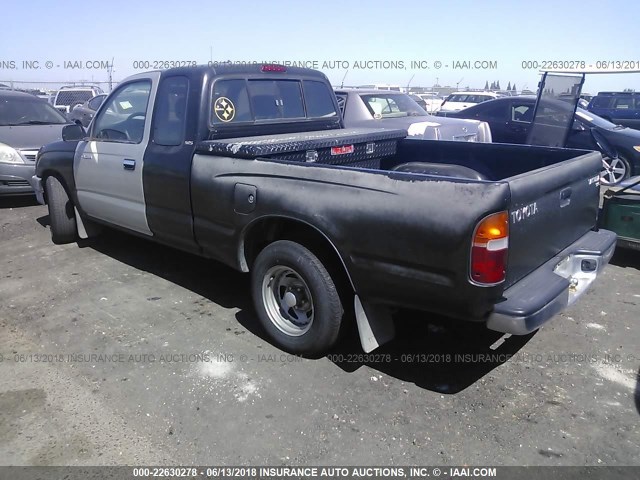 4TAVL52N0WZ011129 - 1998 TOYOTA TACOMA XTRACAB BLACK photo 3