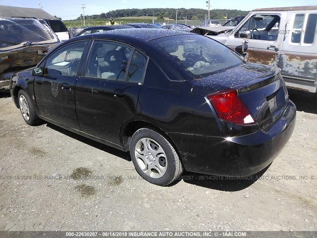 1G8AJ52FX4Z232178 - 2004 SATURN ION LEVEL 2 BLACK photo 3