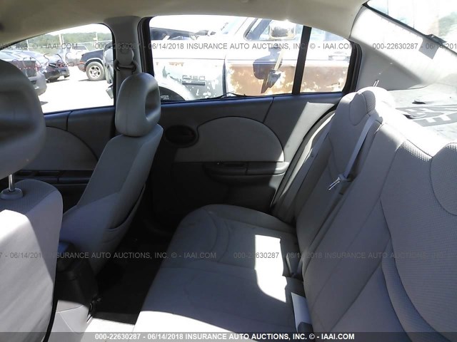 1G8AJ52FX4Z232178 - 2004 SATURN ION LEVEL 2 BLACK photo 8