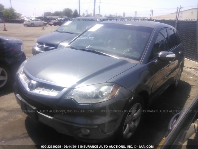 5J8TB18298A012660 - 2008 ACURA RDX GRAY photo 2