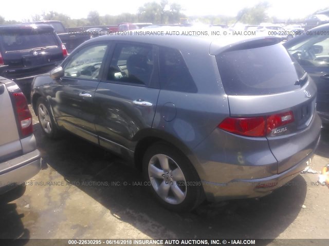 5J8TB18298A012660 - 2008 ACURA RDX GRAY photo 3