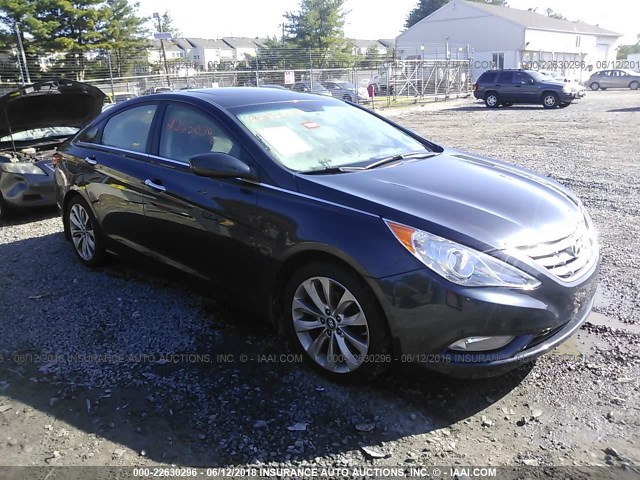 5NPEC4AC2CH344871 - 2012 HYUNDAI SONATA SE/LIMITED Navy photo 1