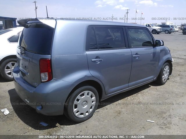 JTLZE4FE8CJ009759 - 2012 TOYOTA SCION XB BLUE photo 4