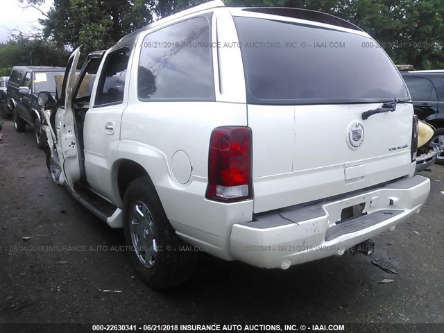 1GYEK63NX3R271880 - 2003 CADILLAC ESCALADE LUXURY أبيض صورة 3