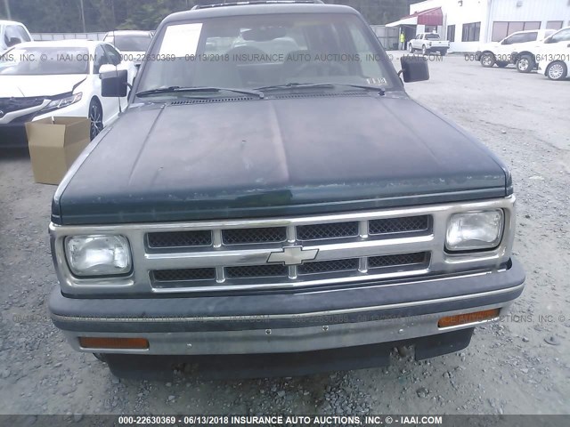 1GNDT13W0R0135045 - 1994 CHEVROLET BLAZER S10 GREEN photo 6