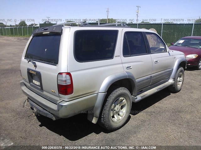 JT3HN87R5W9017196 - 1998 TOYOTA 4RUNNER LIMITED SILVER photo 4