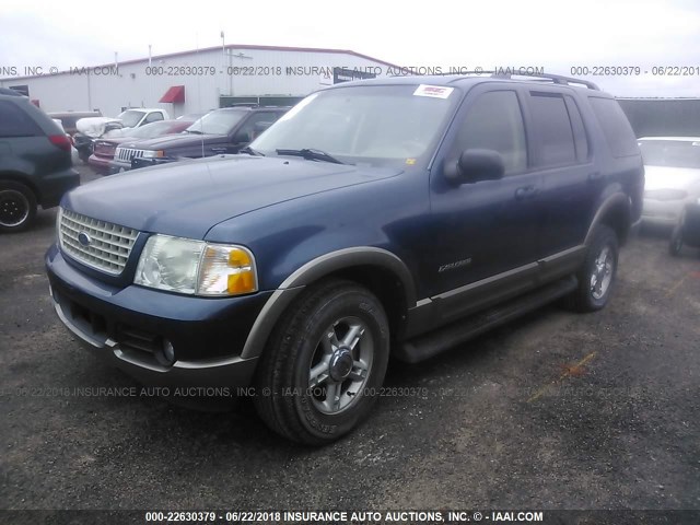 1FMZU74W02ZA96290 - 2002 FORD EXPLORER EDDIE BAUER BLUE photo 2