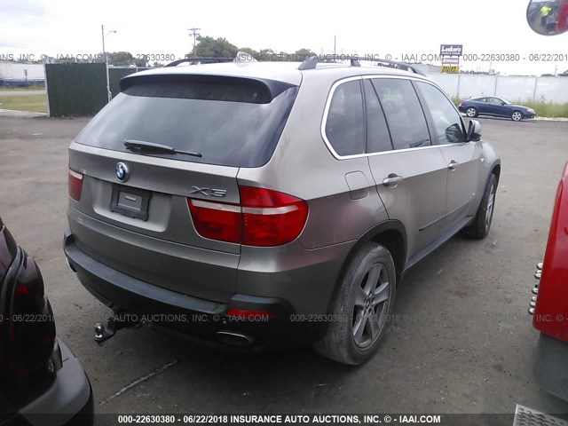 4USFE83587LY64833 - 2007 BMW X5 4.8I GOLD photo 4