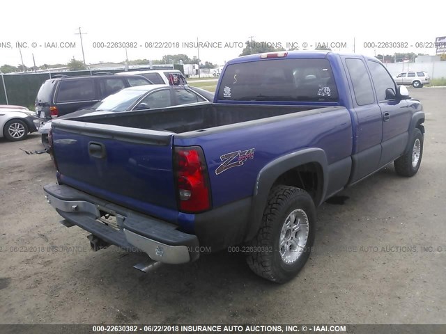 1GCEK19T7XE141017 - 1999 CHEVROLET SILVERADO K1500 BLUE photo 4