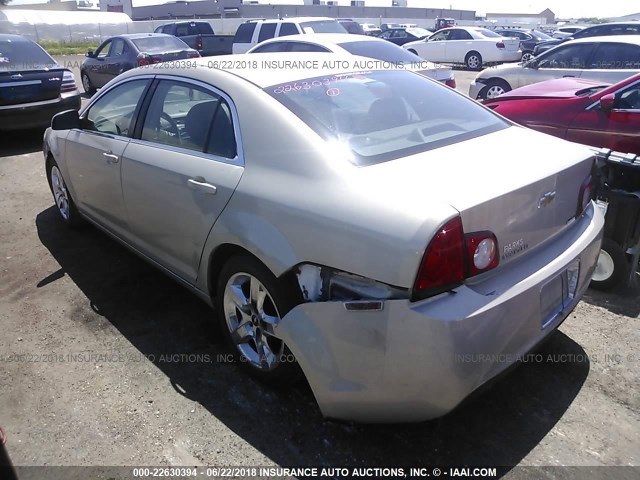 1G1ZC5E01AF234059 - 2010 CHEVROLET MALIBU 1LT ვერცხლისფერი ფოტო 3