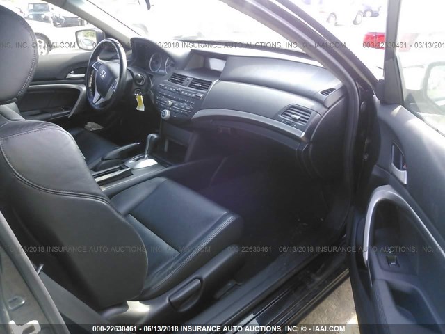 1HGCS12868A026741 - 2008 HONDA ACCORD EXL BLACK photo 5