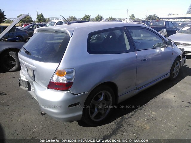 SHHEP33594U505759 - 2004 HONDA CIVIC SI SILVER photo 4