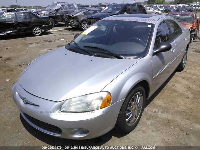 1C3AL56R23N543425 - 2003 CHRYSLER SEBRING LXI SILVER photo 2