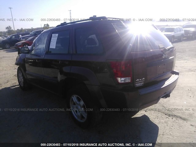 1J8GR48K37C640531 - 2007 JEEP GRAND CHEROKEE LAREDO/COLUMBIA/FREEDOM 栗色 照片 3