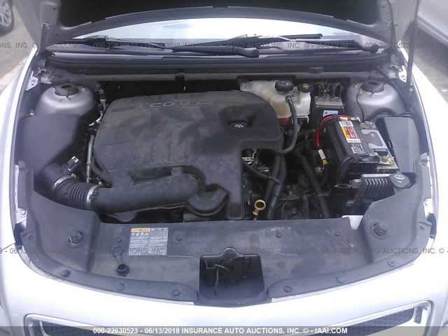 1G1ZB5E12BF259002 - 2011 CHEVROLET MALIBU LS SILVER photo 10