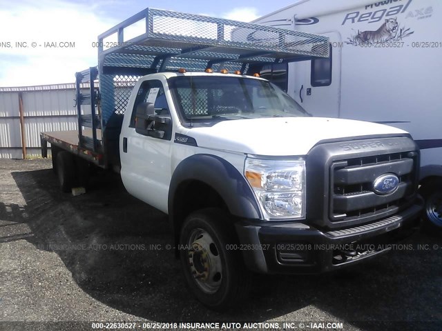 1FDUF5HY4BEB26547 - 2011 FORD F550 SUPER DUTY WHITE photo 1