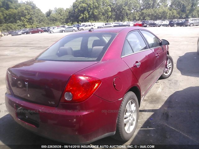 1G2ZG528954136862 - 2005 PONTIAC G6 RED photo 4