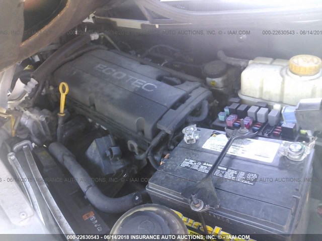 KL1TD5DE9BB134198 - 2011 CHEVROLET AVEO LS/LT 银色 照片 10