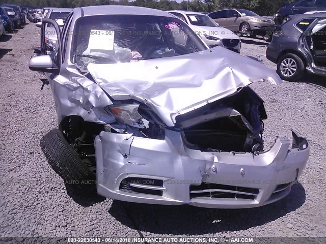 KL1TD5DE9BB134198 - 2011 CHEVROLET AVEO LS/LT 银色 照片 6