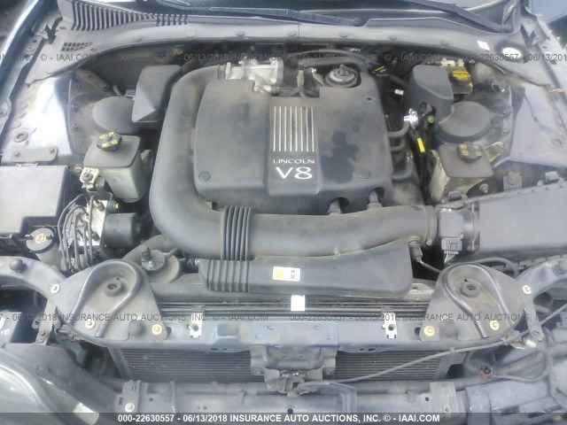 1LNHM87A02Y652685 - 2002 LINCOLN LS BLUE photo 10