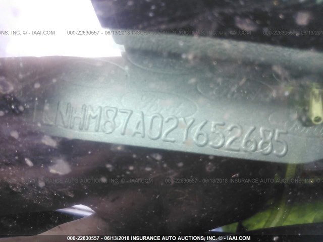 1LNHM87A02Y652685 - 2002 LINCOLN LS BLUE photo 9