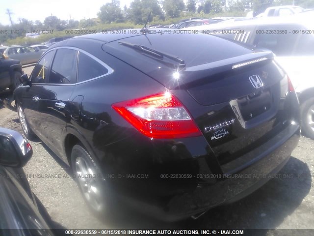 5J6TF2H58CL001790 - 2012 HONDA CROSSTOUR EXL შავი ფოტო 3