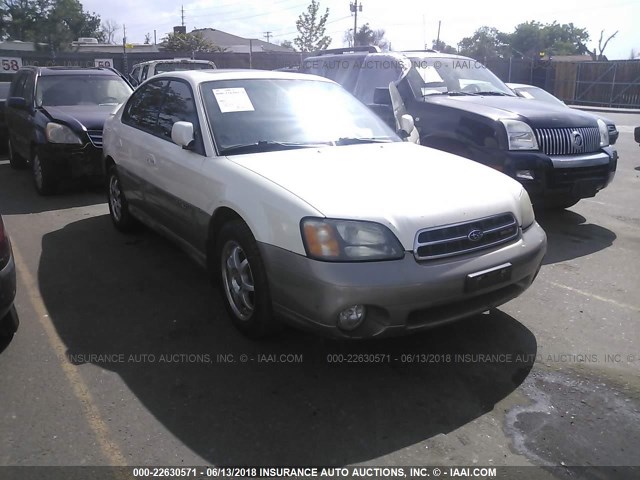 4S3BE896827215121 - 2002 SUBARU LEGACY OUTBACK 3.0 H6/3.0 H6 VDC WHITE photo 1