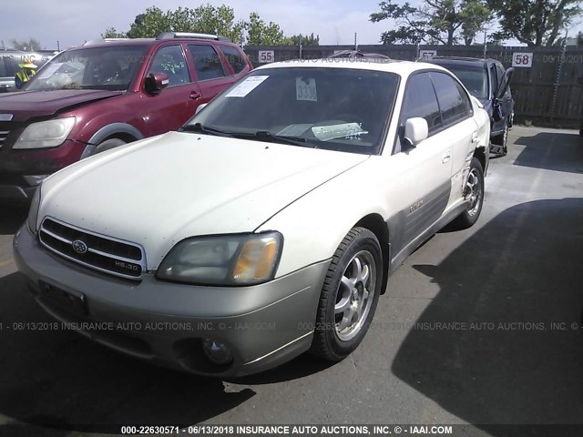 4S3BE896827215121 - 2002 SUBARU LEGACY OUTBACK 3.0 H6/3.0 H6 VDC WHITE photo 2